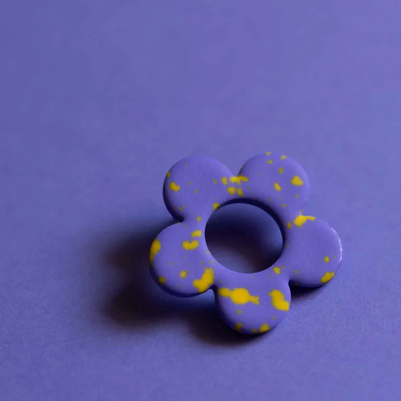 PIN na okulary / fioletowy