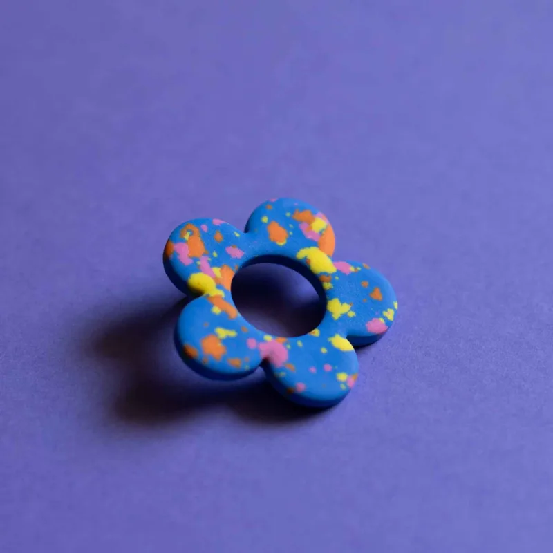 PIN na okulary / niebieski
